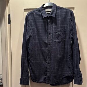 Vince Men's Blue Casual Button Down Shirt